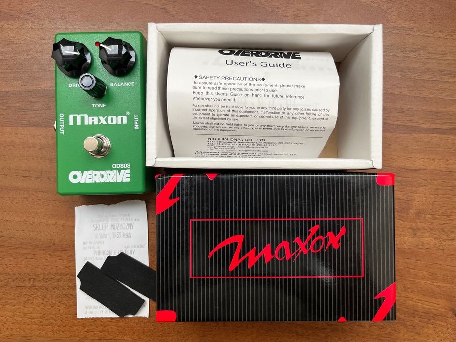 【Maxon】 OD-808 ヴィンテージ tube screamer Maxon OD808 Overdrive – Legendarny Tube Screamer, Made in Japan
