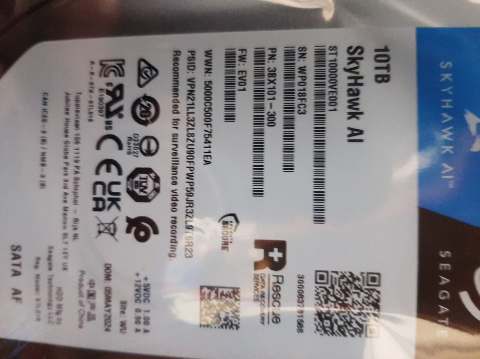 Dysk twardy 10 TB SKYHAWK