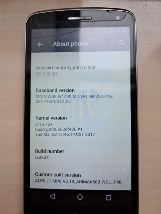 Смартфон LG K5 робочий
