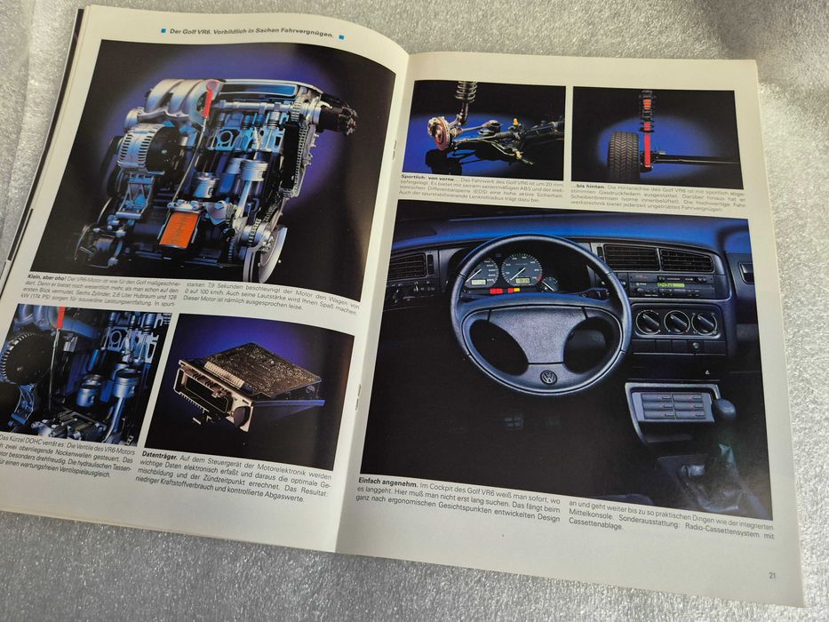 Prospekt VW Golf VR6 - 08/1992 ! ! !