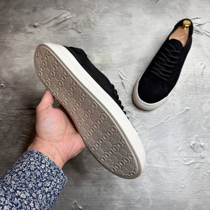 КЕДЫ Мужские Замшевые чёрные WALKING Black! Натуральная ЗАМША! Весна!