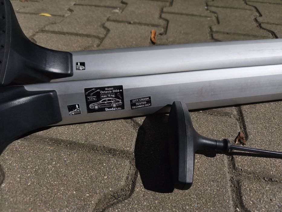 Bagażnik dachowy bazowy belki poprzeczki Skoda Octavia 2