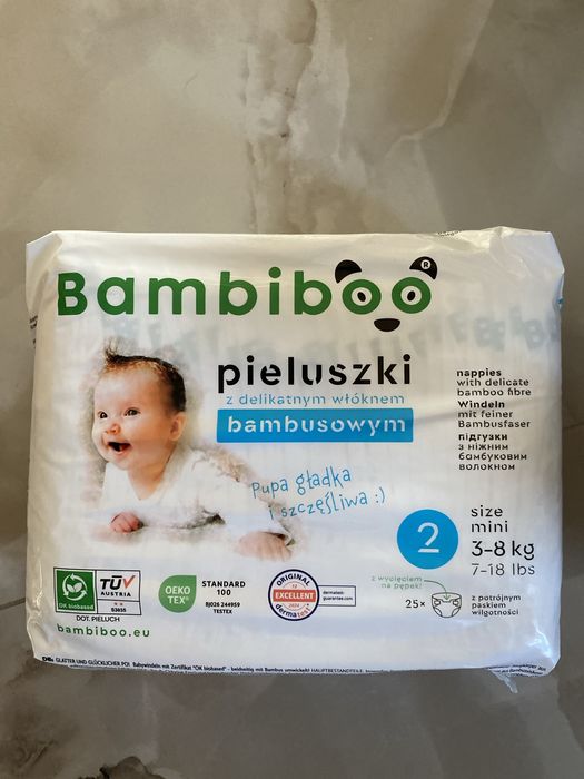 Pieluszki Bambiboo rozmiar 2
