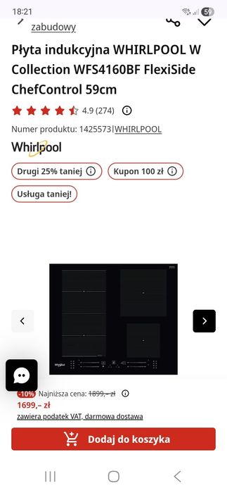 Płyta indukcyjna Whirpool