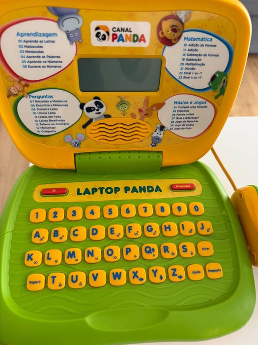 Computador panda - criança