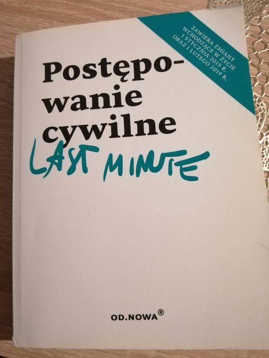 Postępowanie cywilne. Last minute