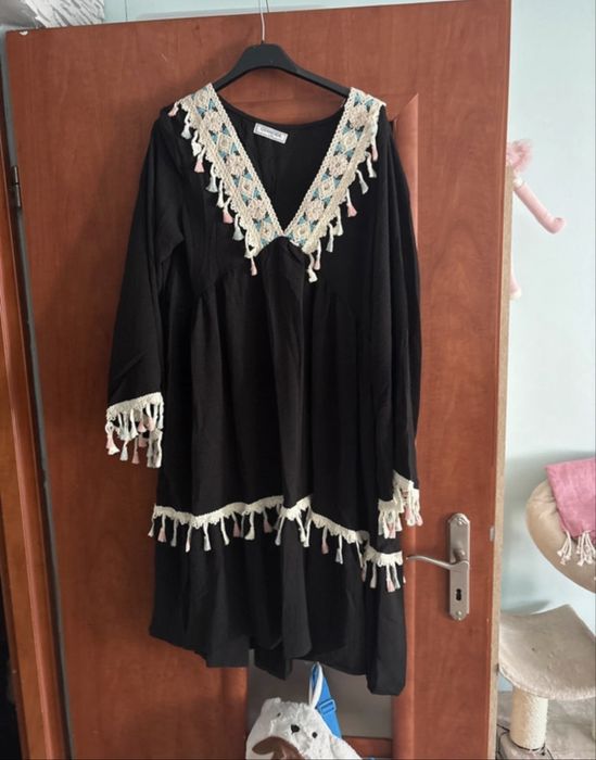 Sukienka boho czarna