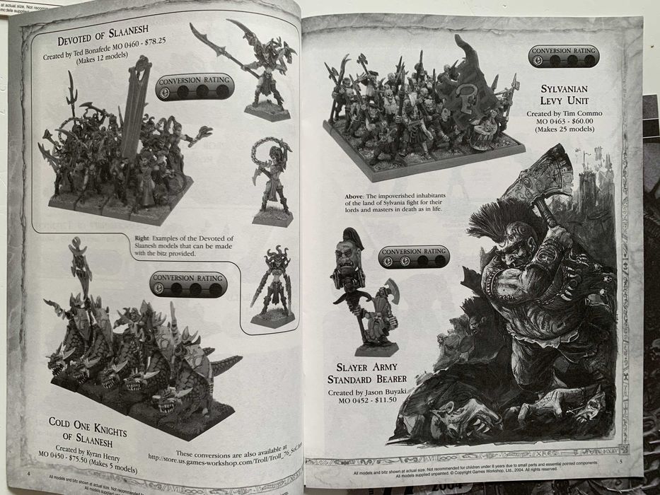 Warhammer: TROLL Magazine nr: 71, 75, 76, 77, oldhammer
