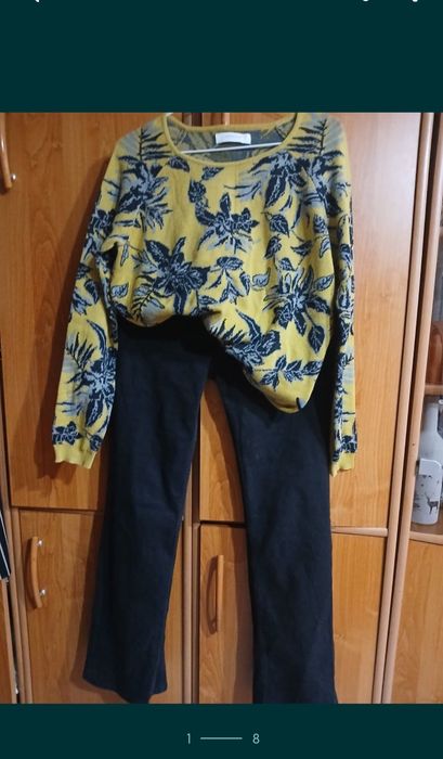 Okazja jeansy H&M +sweterek ciepły roz 38