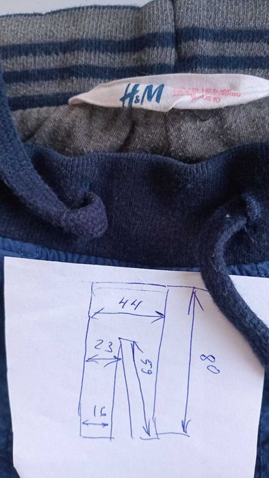 Непромокаємі штани на на трикотажній підкладці підліткові, H&M, на 9-10 років, 140 см