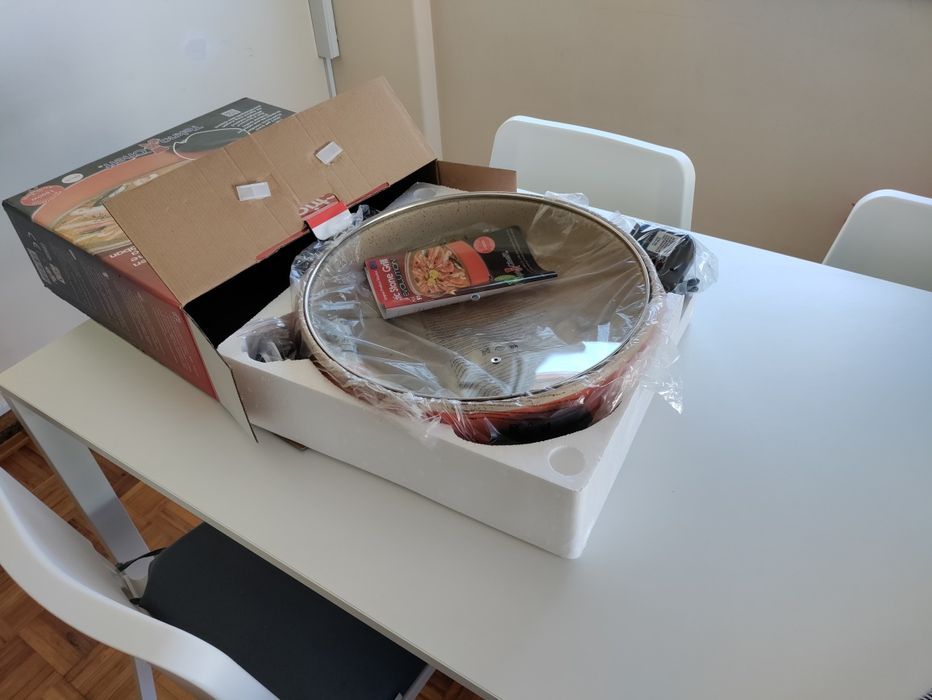 Panela grill elétrico 40cm novo