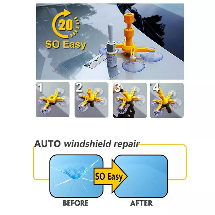 Kit Reparação Vidro Para-Brisa Automóvel