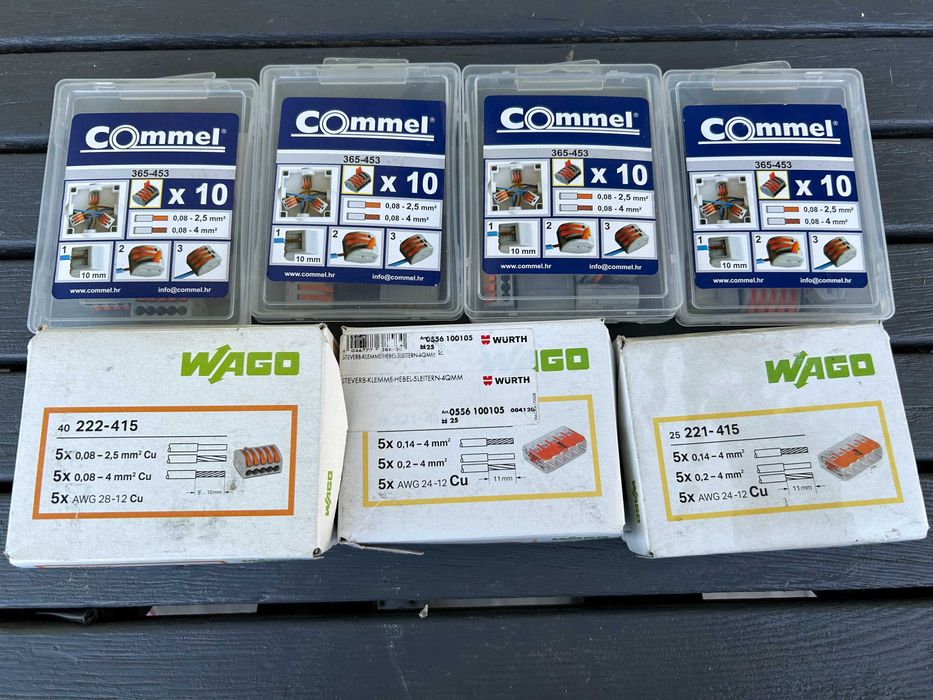 WAGO  Szybkozłączki 221-415  222-415