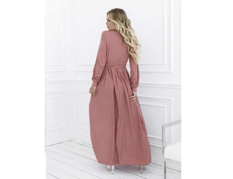 Плаття жіноче на запах, пудрового кольору