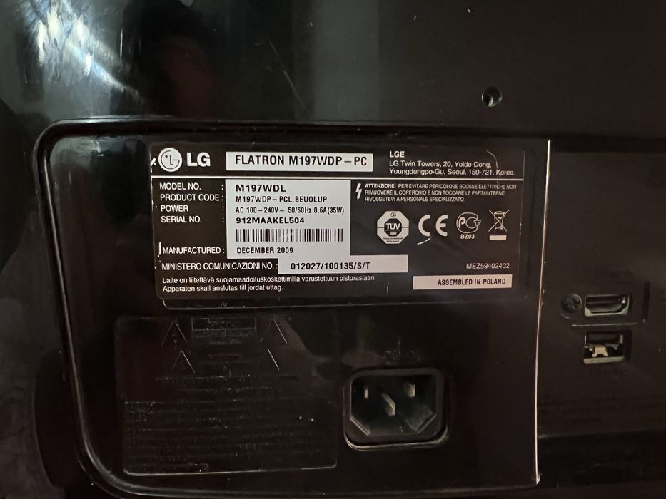 LG HD Monitor Tv