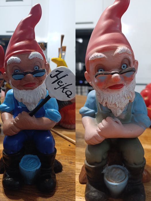 Renowacja figurek ogrodowych, ceramicznych
