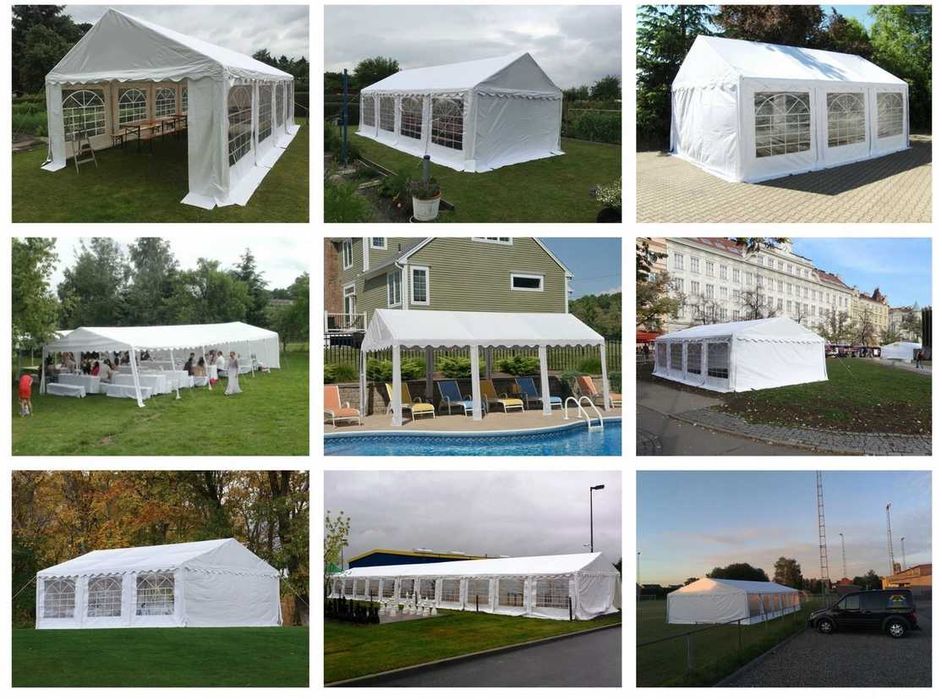 Namiot COMFORT 5x10 imprezowy handlowy altana PVC 560g/m2