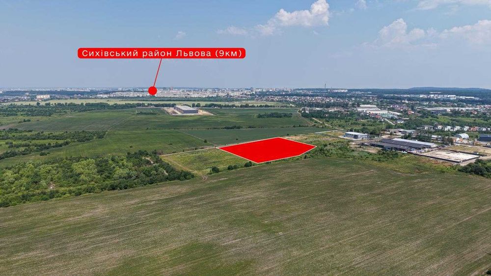 Земля комерційного призначення біля Львова, с. Пасіки-Зубрицькі