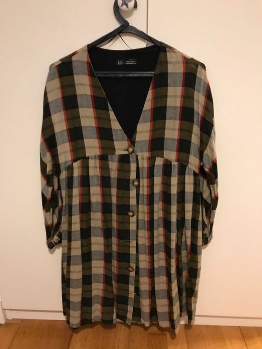 Vestido Quadrados Zara - Como Novo