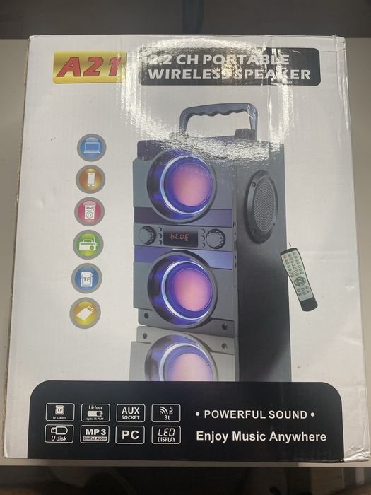 przenośny głośnik Bluetooth z podwójnym subwooferem