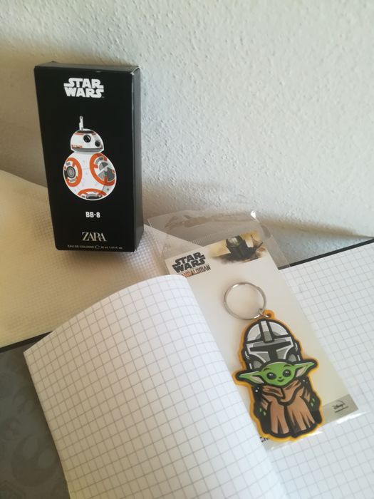 Conjunto perfume, porta chaves e caderno Star Wars