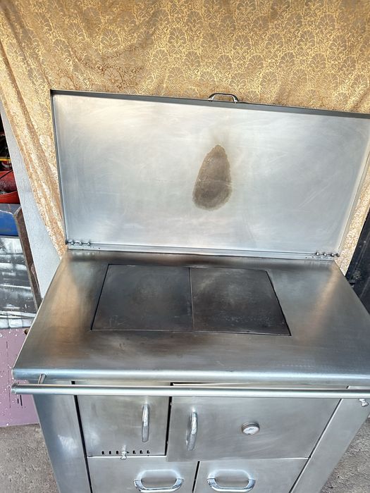 Fogão a lenha em inox