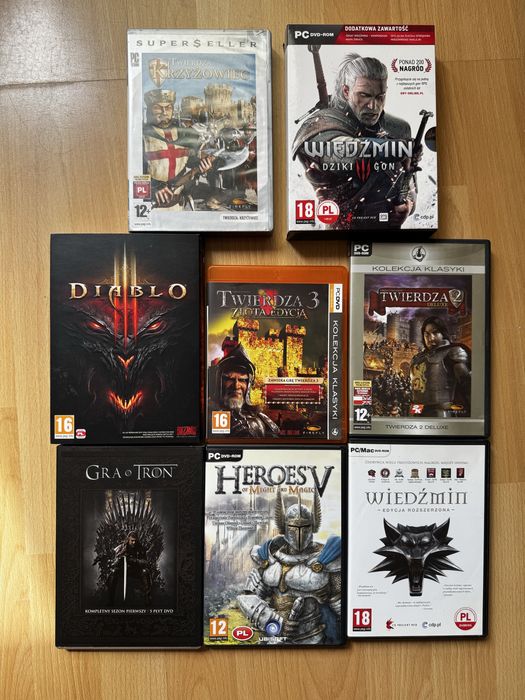 GRY PC, diablo, twierdza, wiedzmin, gra o tron