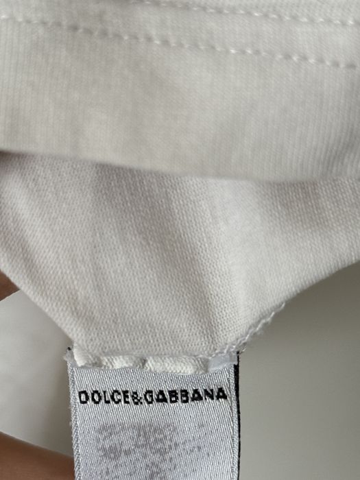 Biały T-shirt D&G Dolce & Gabbana Underwear