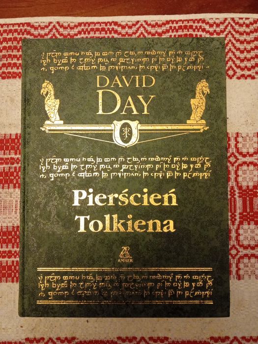 David Day  Pierścien  Tolkiena duży format  zielona edycja Amber 1997