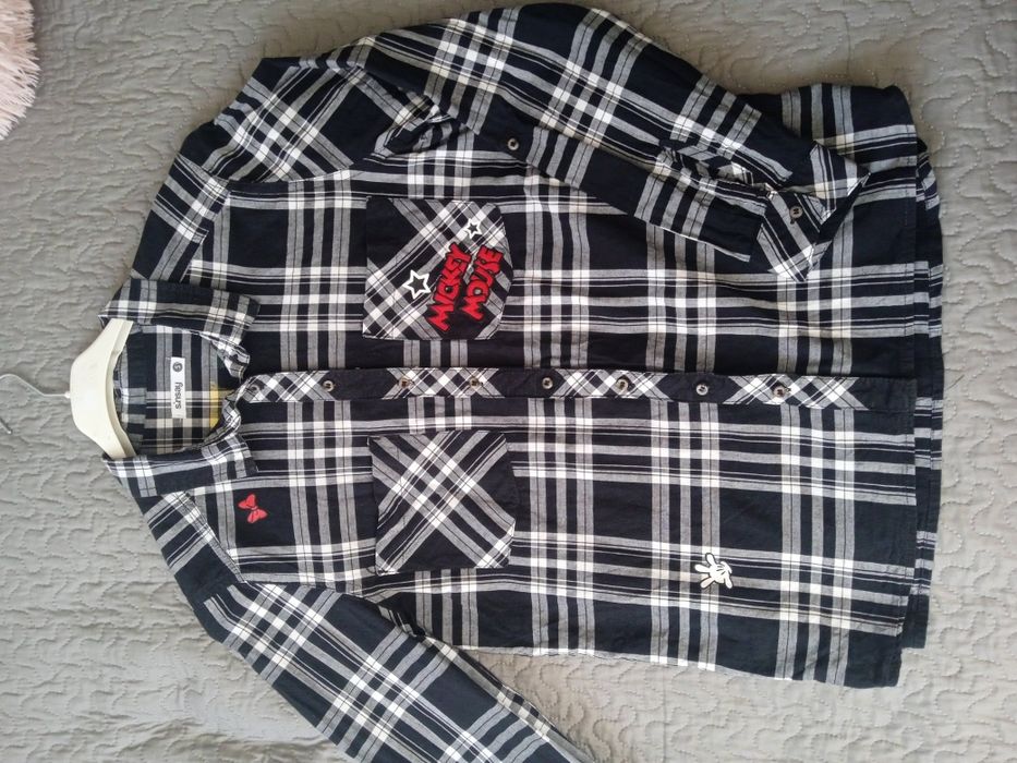 Koszula w kratkę z Myszką Minnie r.S