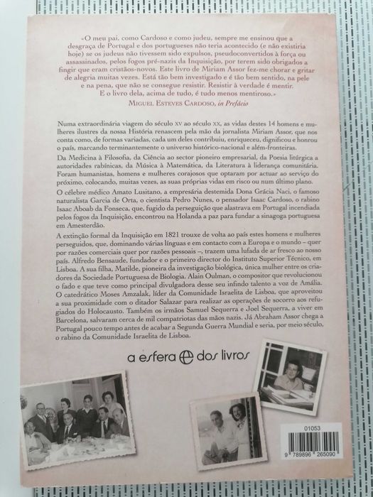 Livro Judeus Ilustres de Portugal