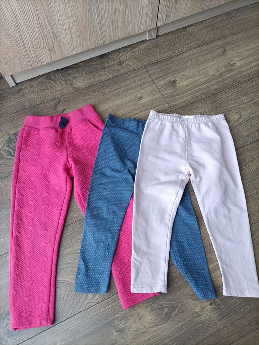 3 x bawełniane legginsy, rozmiar 98, Next, Baby , So cute