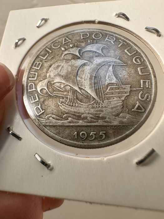 Moeda de prata 1955 Republica portuguesa