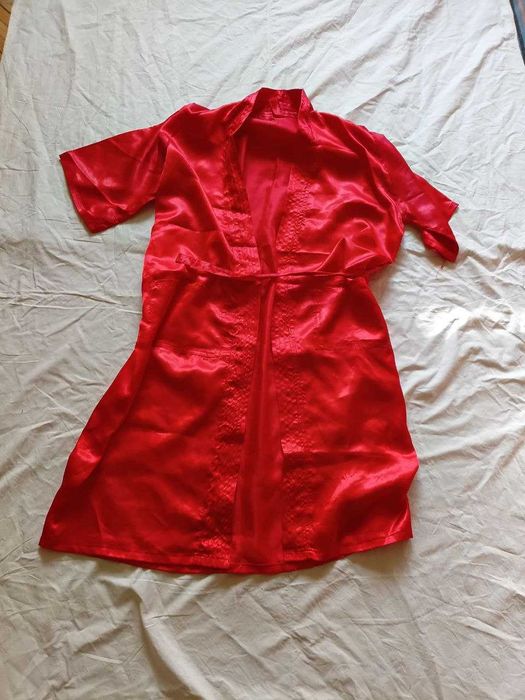 атласный халат размер L