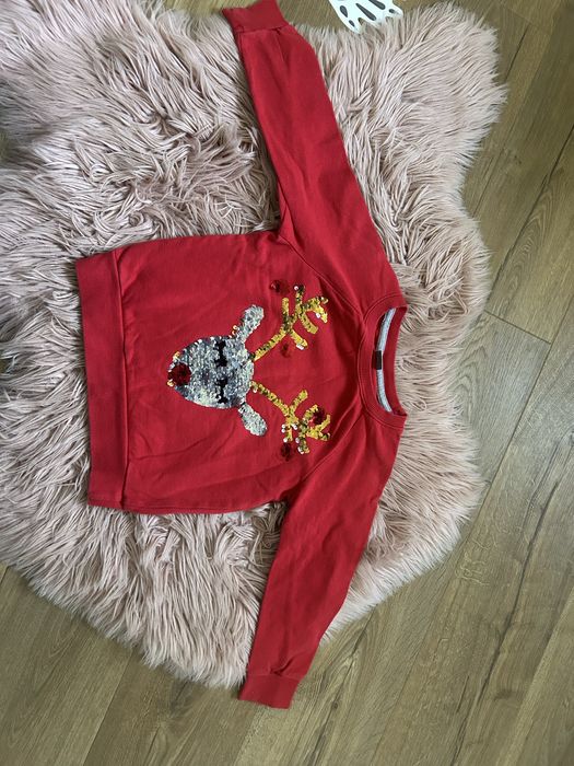 Bluza renifer boże narodzenie przebranie cekiny