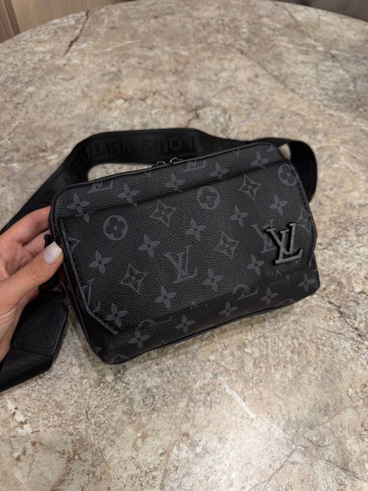 ‼️SALE‼️ Без предоплат! Сумка Louis Vuitton / Сумка чоловіча луи витон. Сумка через плече, кроссбоди LV. Сумка луї віттон монограмм. Туреччина