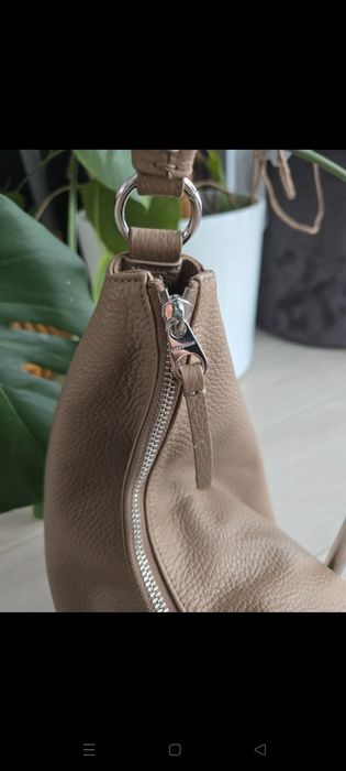 Torebka boho Coccinelle Taupe brązowo beżowa