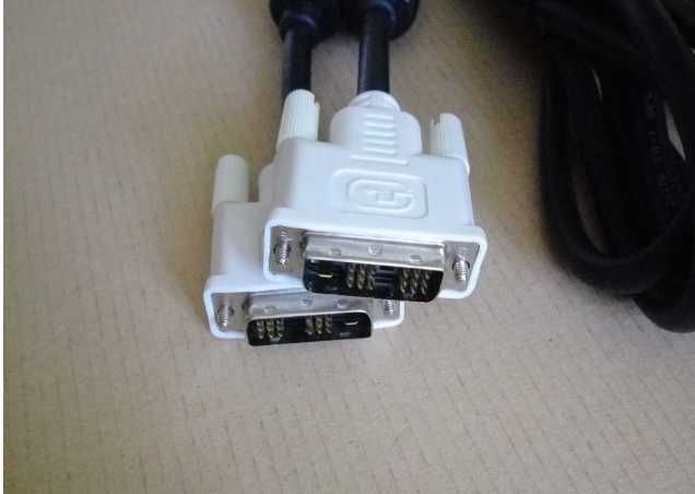 Zestaw kabel do monitora DVI-D do DVI-D + Zasilanie - zestaw