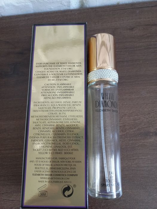 Flakon opakowanie po perfumach White Diamonds