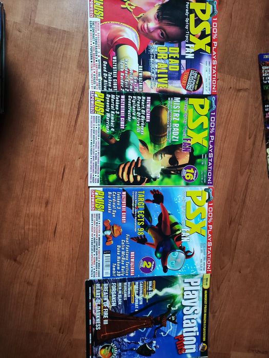 PSX Fan, PlayStation Plus, 4 szt 1998r