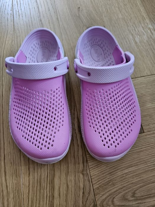 Crocs r.33/34, J2, Różowe,  LiteRide