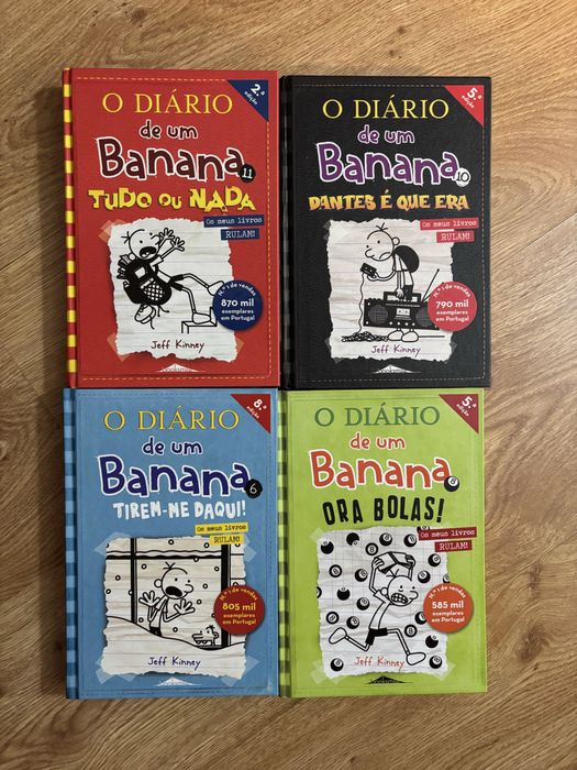 Livros Diversos - Tom Gates, O Diário de um Banana, e mais