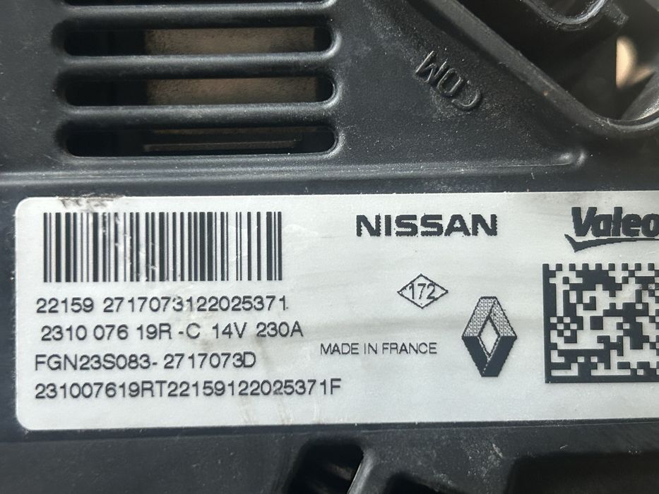 Alternator 230A Renault Master