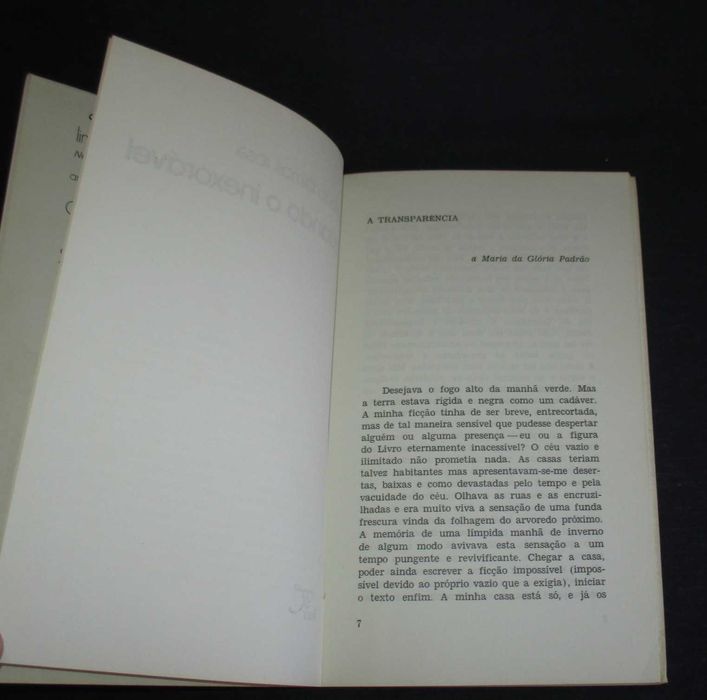 Livro Quando o Inexorável António Ramos Rosa 1ª edição