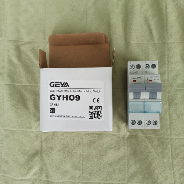 Автомат введення резерву (АВР) GEYA GYH09 63A, 2P — новий