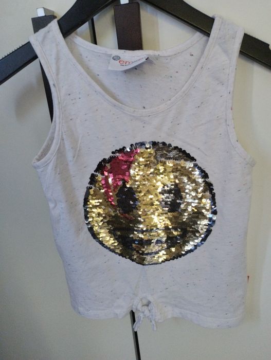C&A t-shirt koszulka na ramiączkach 134/140