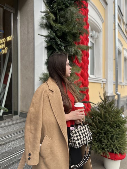 Довге пальто ZARA з вовни