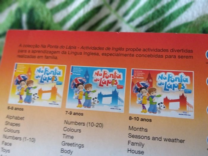 "Na ponta do lápis" - bloco de atividades em inglês 8-10 anos