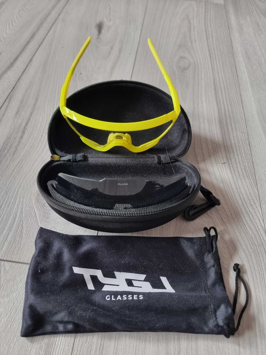 Tygu - Okulary rowerowe FLAME Yellow