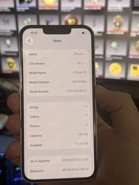 Iphone 13/128 white neverlock